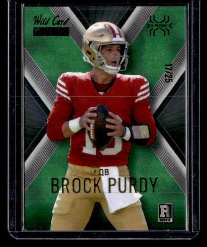 2022 Wild Card Matte #MXP-BP Brock Purdy Green X-Plode /25