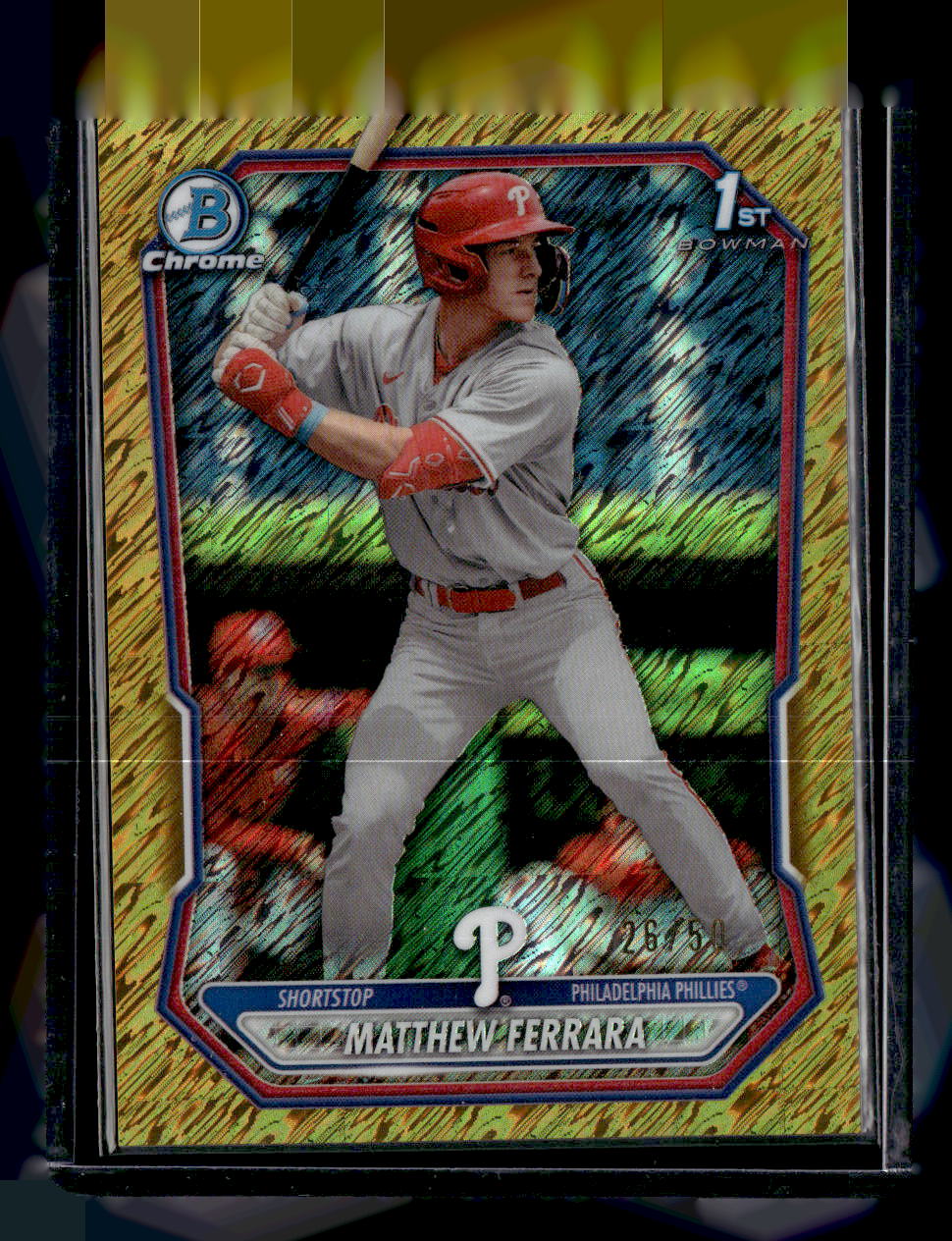 2026 Bowman #BCP-110 Matthew Ferrara Gold Shimmer Refractor #/50