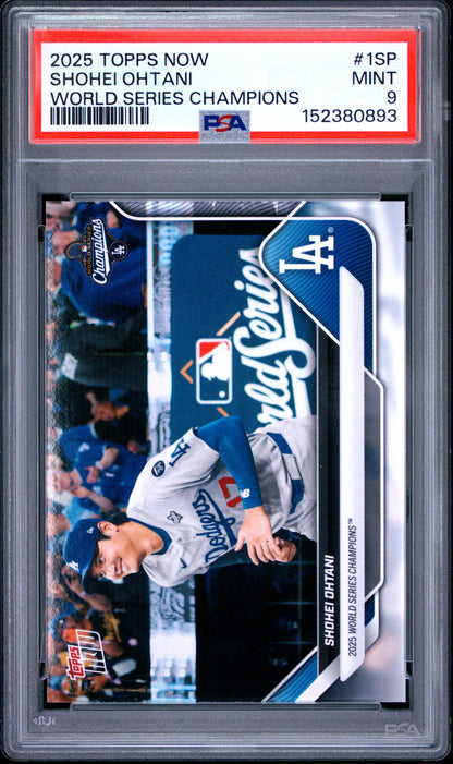 2025 Topps Now Los Angeles Dodgers #1SP Shohei Ohtani PSA 9 152380893