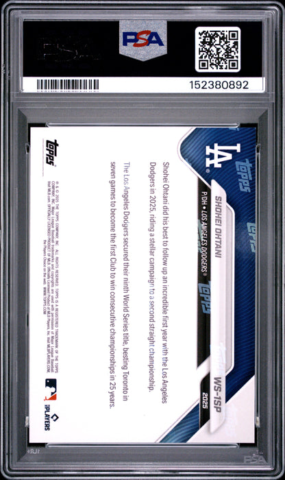 2025 Topps Now Los Angeles Dodgers #1SP Shohei Ohtani PSA 9 152380892