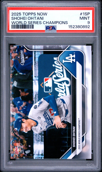 2025 Topps Now Los Angeles Dodgers #1SP Shohei Ohtani PSA 9 152380892