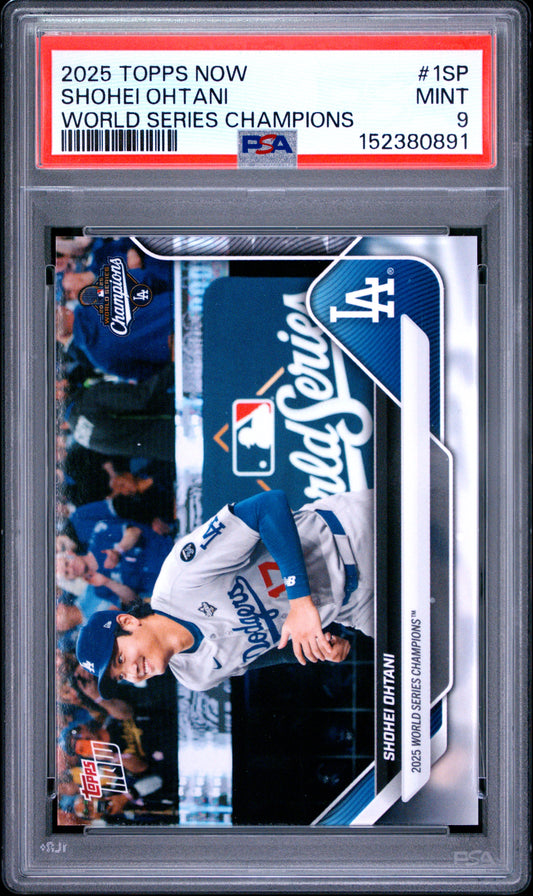 2025 Topps Now Los Angeles Dodgers #1SP Shohei Ohtani PSA 9 152380891