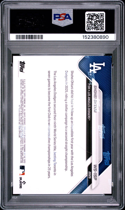 2025 Topps Now Los Angeles Dodgers #1SP Shohei Ohtani PSA 9 152380890