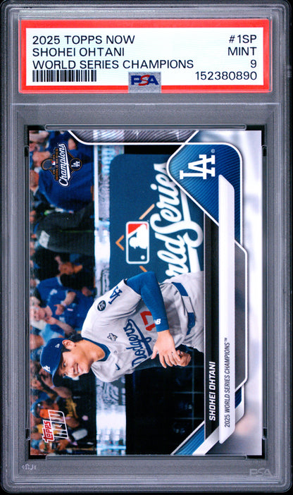 2025 Topps Now Los Angeles Dodgers #1SP Shohei Ohtani PSA 9 152380890