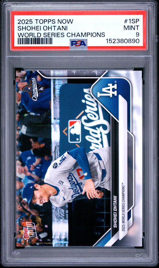 2025 Topps Now Los Angeles Dodgers #1SP Shohei Ohtani PSA 9 152380890