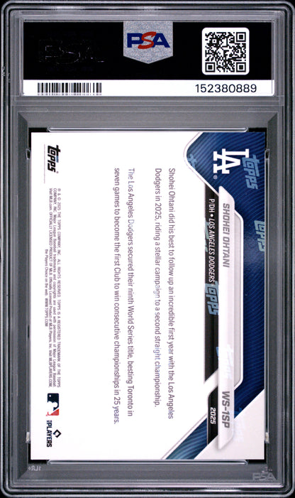 2025 Topps Now Los Angeles Dodgers #1SP Shohei Ohtani PSA 9 152380889