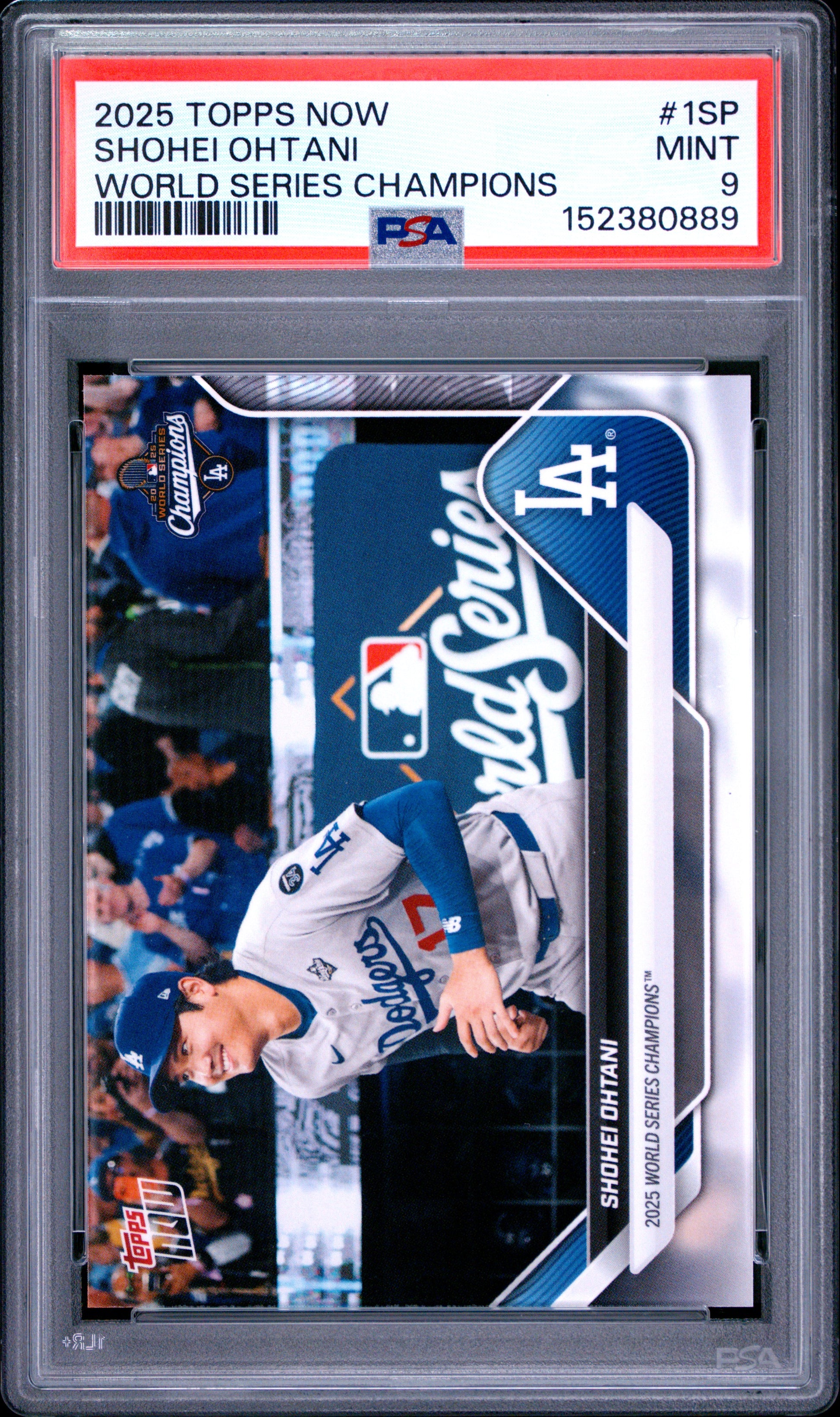 2025 Topps Now Los Angeles Dodgers #1SP Shohei Ohtani PSA 9 152380889