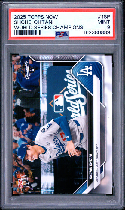 2025 Topps Now Los Angeles Dodgers #1SP Shohei Ohtani PSA 9 152380889