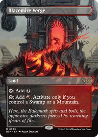 MTG Duskmourn: House of Horror Blazemire Verge (Borderless)