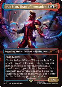 MTG Secret Lair Drop Series Iron Man, Titan of Innovation (Rainbow Foil)