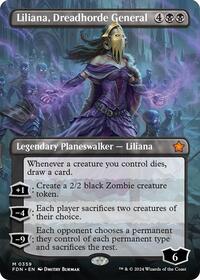 MTG Foundations Liliana, Dreadhorde General (Borderless)