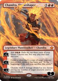 MTG Foundations Chandra, Flameshaper (Borderless) (Mana Foil)
