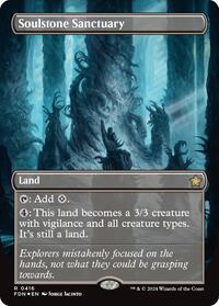 MTG Foundations Soulstone Sanctuary (Borderless) (Mana Foil)