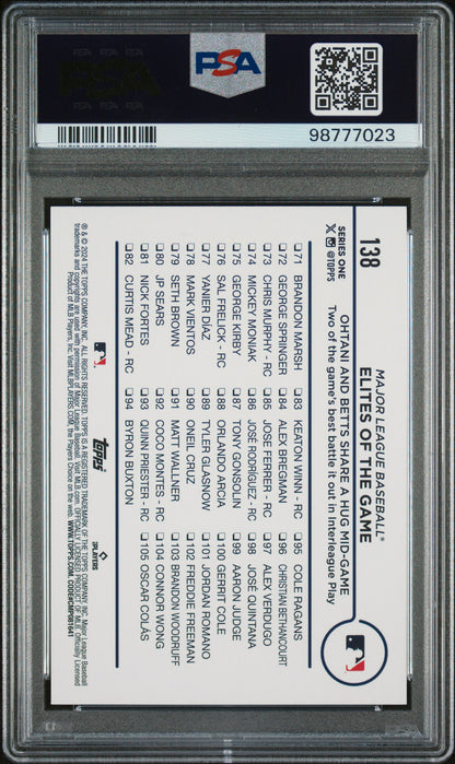 2024 TOPPS OHTANI/BETTS #138 EGGS PSA 10