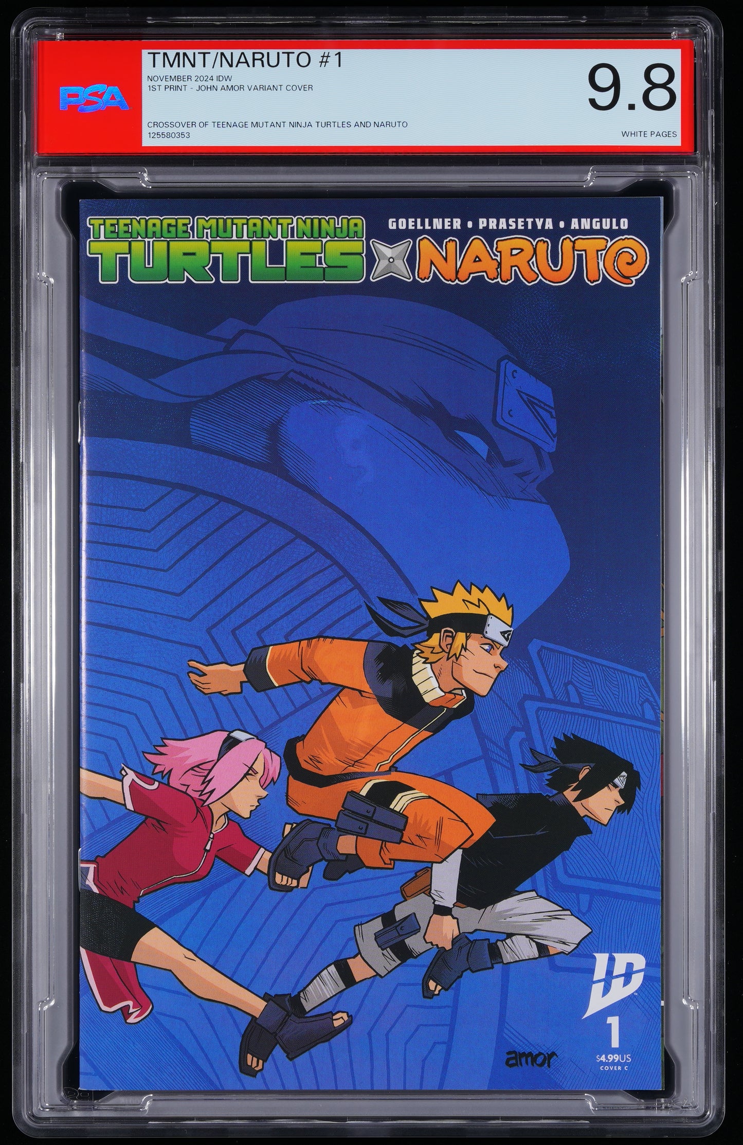 IDW Teenage Mutant Ninja Turtles x Naruto #1 1 JOHN AMOR VARIANT COVER