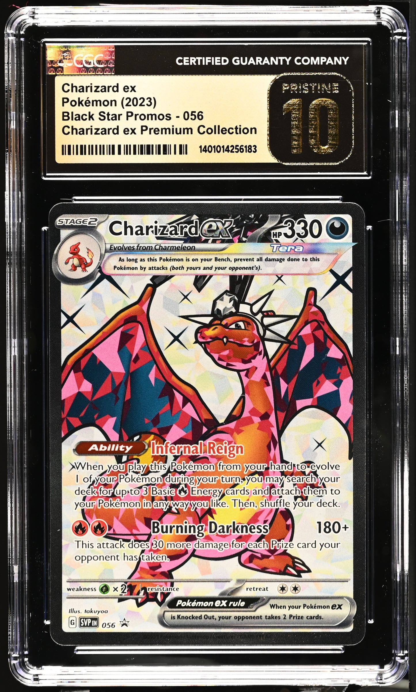 2023 Pokemon Black Star Promos #056 Charizard ex CGC 10