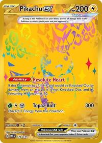 Pokemon SV: Prismatic Evolutions Pikachu ex - 179/131