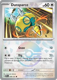 pokemon SV: Prismatic Evolutions Dunsparce (Poke Ball Pattern)