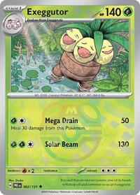 pokemon SV: Prismatic Evolutions Exeggutor (Master Ball Pattern)