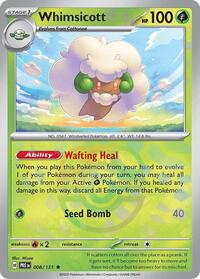 pokemon SV: Prismatic Evolutions Whimsicott (Master Ball Pattern)