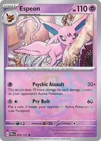 pokemon SV: Prismatic Evolutions Espeon (Master Ball Pattern)