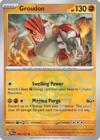 pokemon SV: Prismatic Evolutions Groudon (Master Ball Pattern)