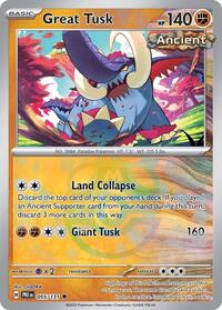 pokemon SV: Prismatic Evolutions Great Tusk (Master Ball Pattern)