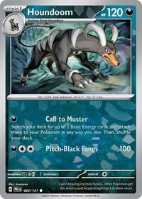 pokemon SV: Prismatic Evolutions Houndoom (Master Ball Pattern)
