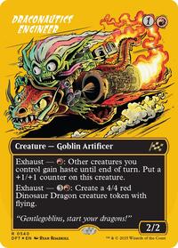 MTG Aetherdrift Draconautics Engineer (Borderless) (First-Place Foil)