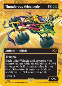 MTG Aetherdrift Thunderous Velocipede (Borderless) (First-Place Foil)