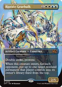MTG Aetherdrift Riptide Gearhulk (Borderless)