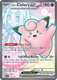 pokemon SV09: Journey Together Lillie's Clefairy ex - 173/159