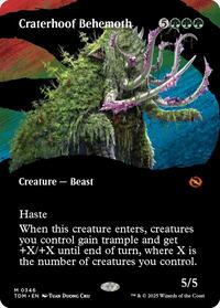 MTG Tarkir: Dragonstorm Craterhoof Behemoth (Borderless)