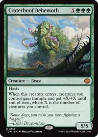 MTG Tarkir: Dragonstorm Craterhoof Behemoth