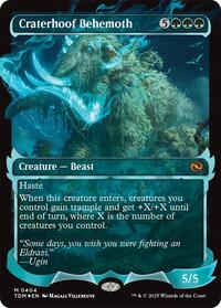 MTG Tarkir: Dragonstorm Craterhoof Behemoth (Showcase)