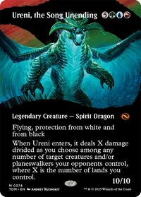MTG Tarkir: Dragonstorm Ureni, the Song Unending (Borderless)