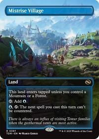 MTG Tarkir: Dragonstorm Mistrise Village (Borderless)