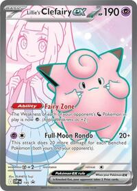 pokemon SV: Scarlet & Violet Promo Cards Lillie's Clefairy ex - 195