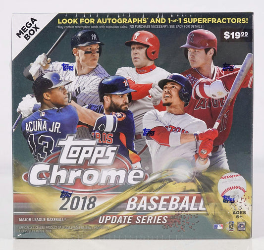 2018 Topps Chrome Baseball Update Series Mega Box