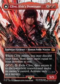MTG FINAL FANTASY Clive, Ifrit's Dominant (0318) (Borderless)