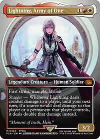 MTG FINAL FANTASY Lightning, Army of One (0320) (Borderless)