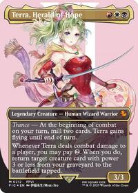 MTG Commander: FINAL FANTASY Terra, Herald of Hope (Borderless) (Surge Foil)