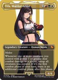 MTG Commander: FINAL FANTASY Tifa, Martial Artist (Borderless) (Surge Foil)