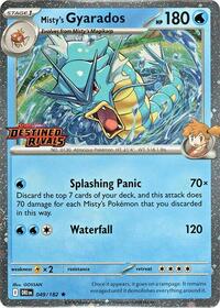 pokemon SV10: Destined Rivals Misty's Gyarados (Prerelease)