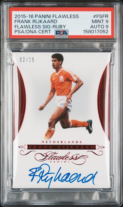 2015-16 Panini Flawless #FSFR Frank Rijkaard Flawless Sig-Ruby PSA 9 158017052