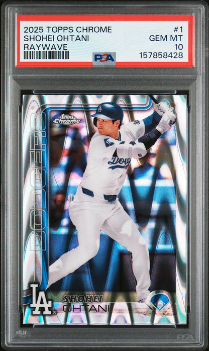 2025 Topps Chrome #1 Shohei Ohtani Raywave PSA 10 157858428