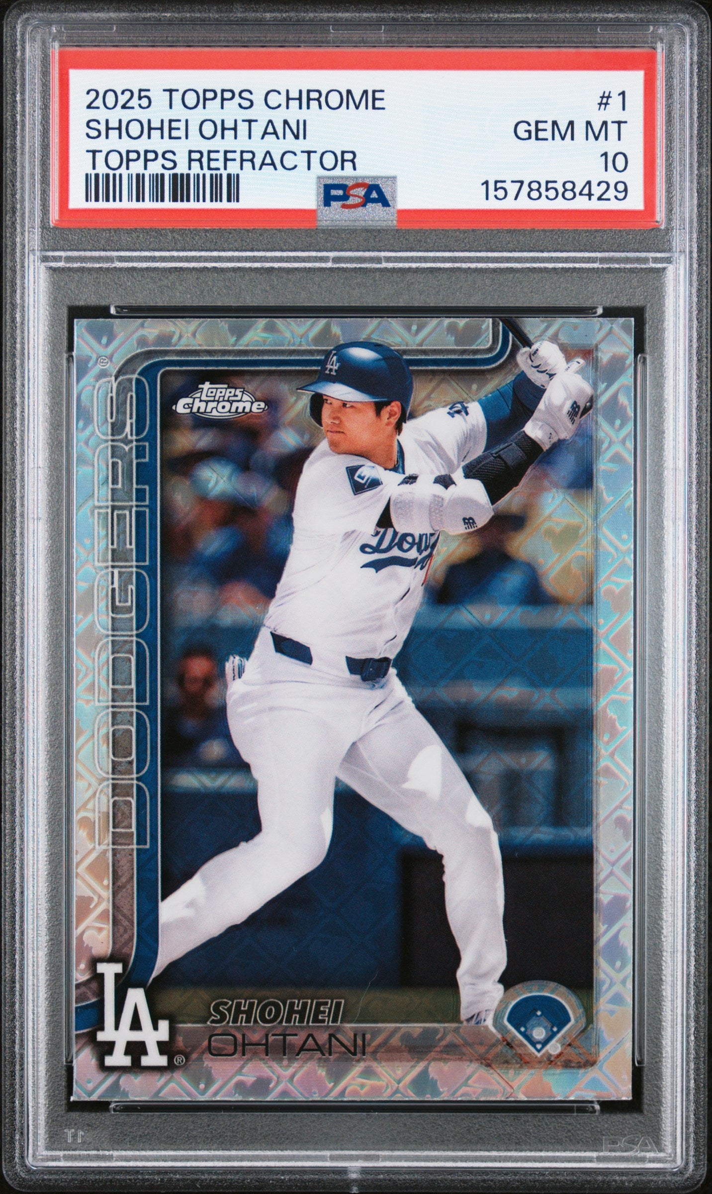 2025 Topps Chrome #1 Shohei Ohtani Topps Refractor PSA 10 157858429