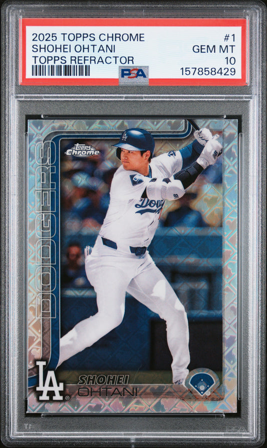 2025 Topps Chrome #1 Shohei Ohtani Topps Refractor PSA 10 157858429