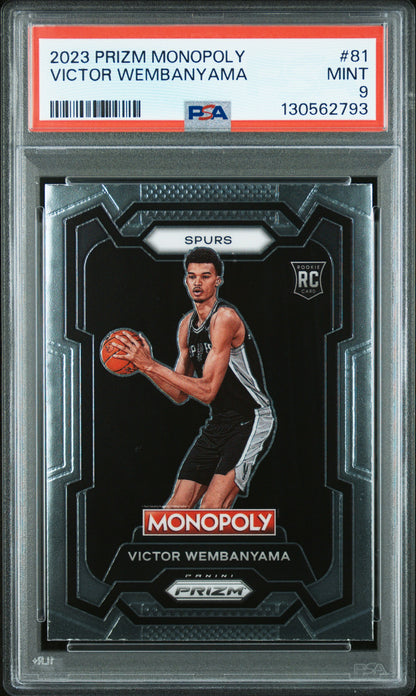 2023 Panini Prizm Monopoly #81 Victor Wembanyama PSA 9 130562793