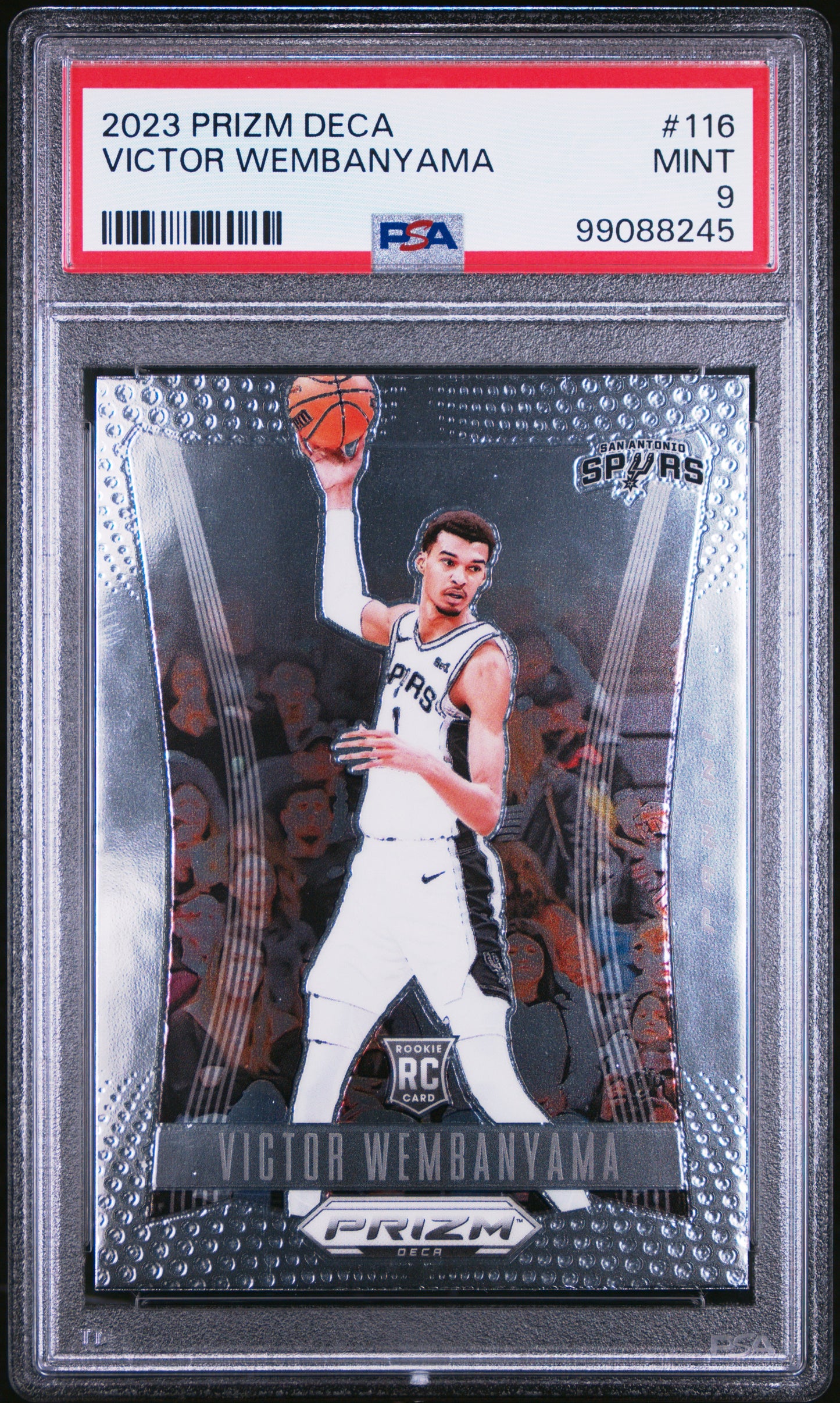 2023 Panini Prizm Deca #116 Victor Wembanyama PSA 9 99088245